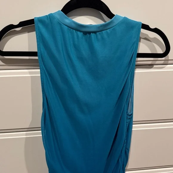 BB Dakota Blue Ombré Ruched Mesh Bodycon Mini Dress - Picture 4 of 7